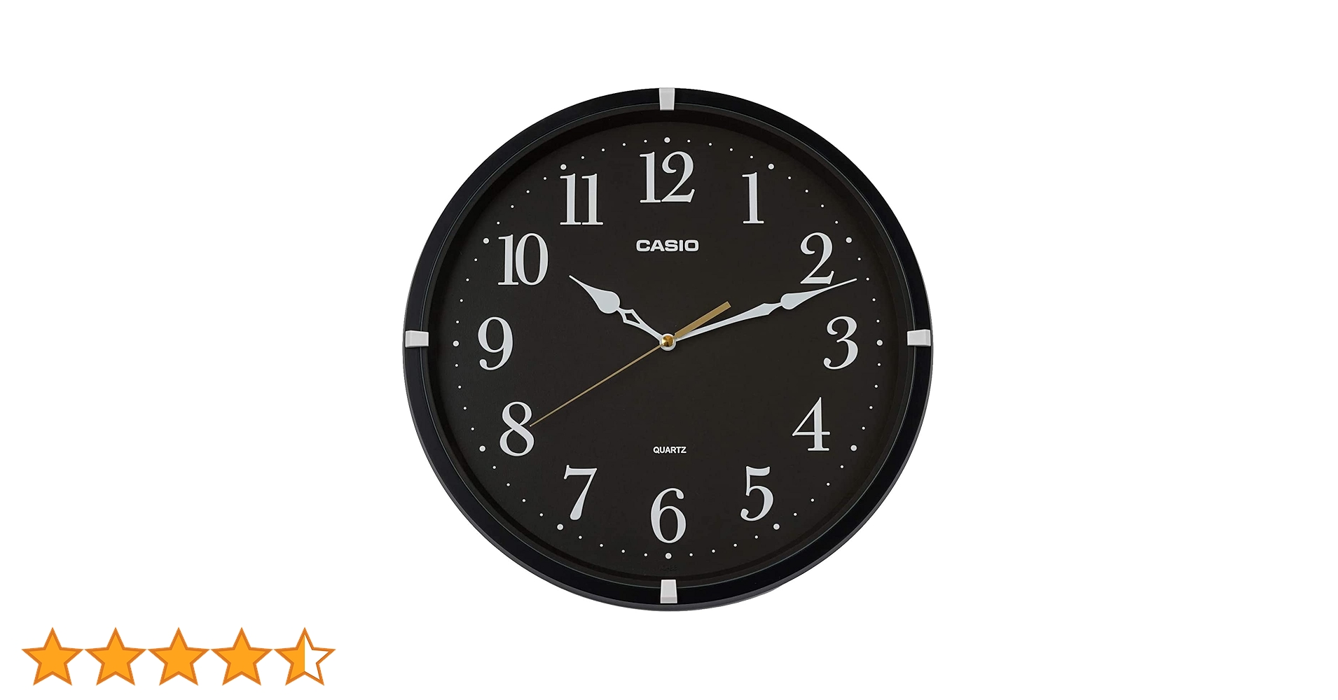 Amazon.co.jp: CASIO(カシオ) 掛け時計 ブラック 直径33.1cm